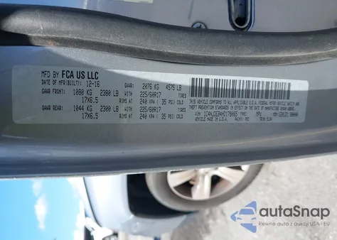 2017 Jeep Compass High Altitude 4X4 z USA, uszkodzony, nr VIN 1C4NJDEB4HD178065